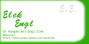 elek engl business card